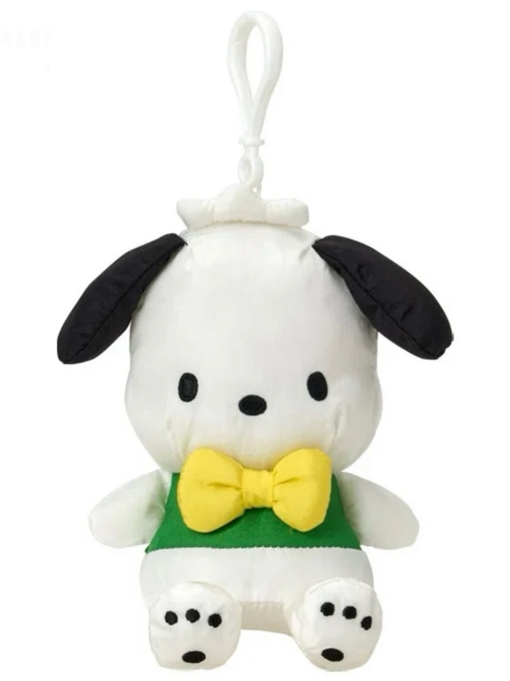 Pochacco Green Shirt Yellow Bow Retro 90s Balloon Series Bag Charm Keychain NWT